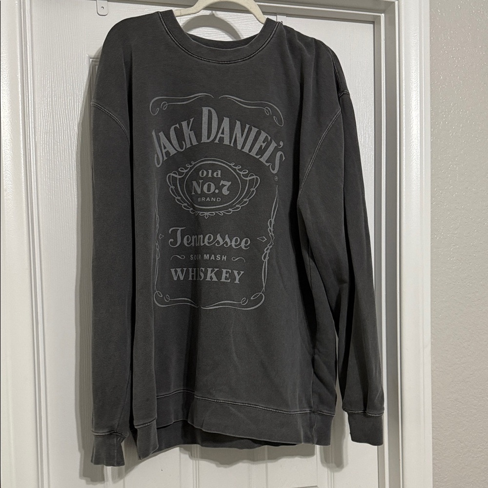 Jack Daniels Charcoal Crewneck Sweater